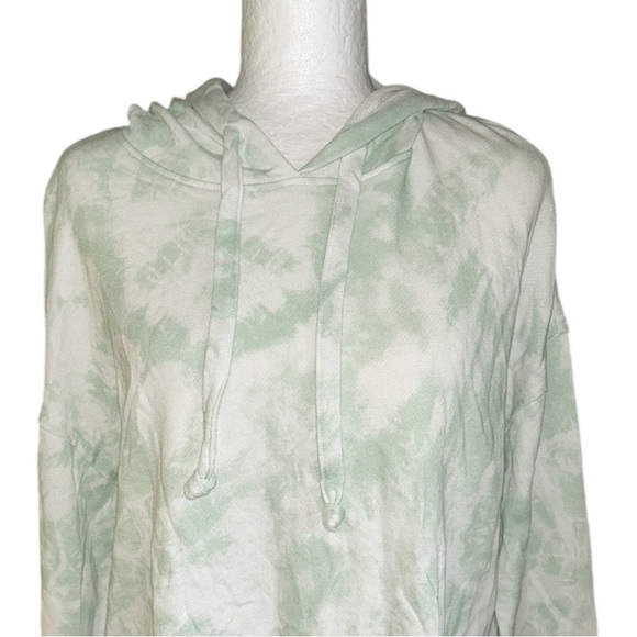 NWT Rails Nico Mint Green Tie Dye Print Cropped Hoodie Sweatshirt - XS + - Picture 4 of 12
